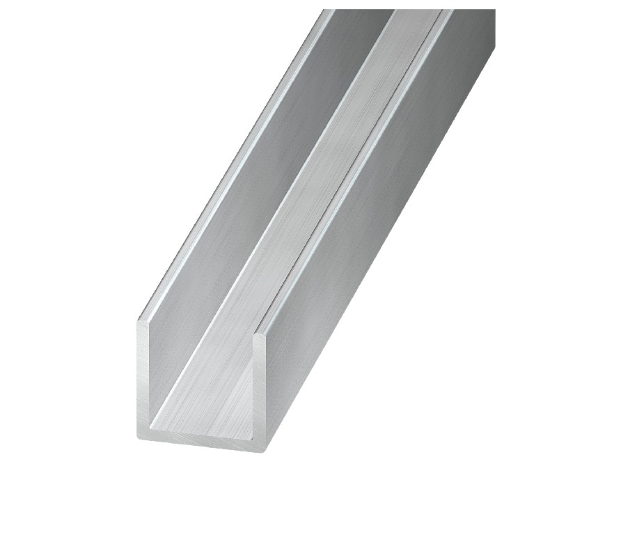 Profil U brut, aluminiu, 10 x 20 x 1.5mm, 2m