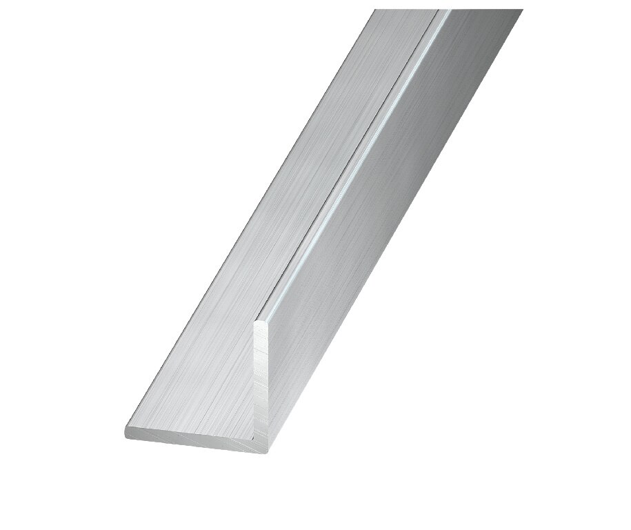 Cornier aluminiu brut, 20 mm x 20 mm x 1.5 mm, 2.5 m