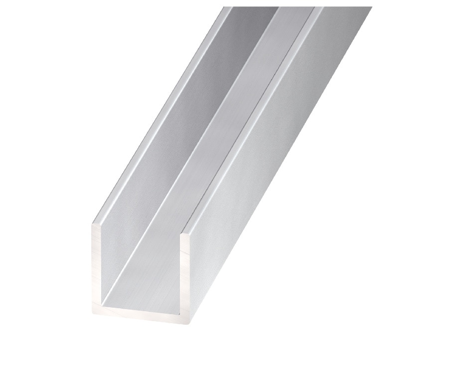 Profil U elo x at, aluminiu, 8 x 8 x 1mm, 1m