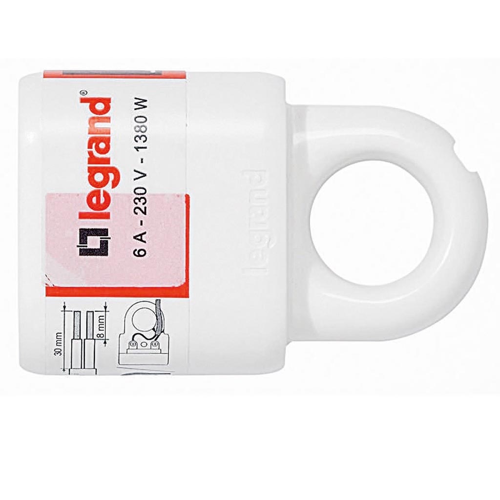 Priza cu inel extragere helium, 16A, 2 P+T, alba  Legrand