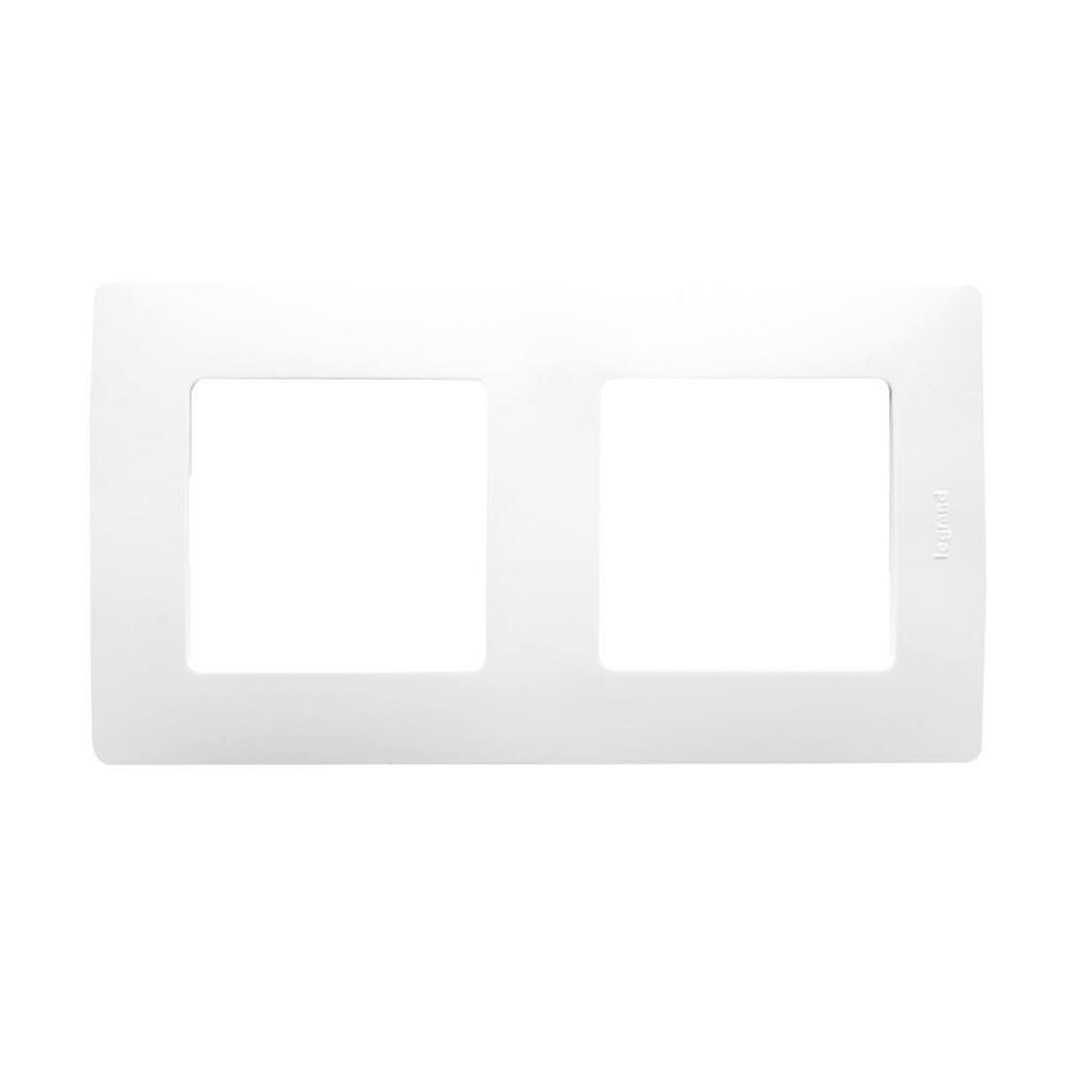 Rama dubla NILOE 2 posturi alb, LEGRAND