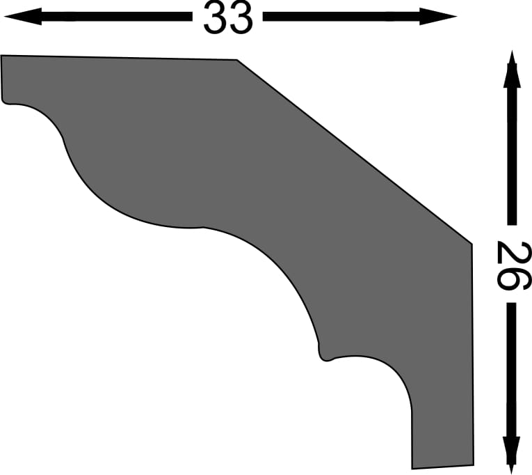 Bagheta Decroativa S30 3,5X200Cm, 12Mm  Decosa