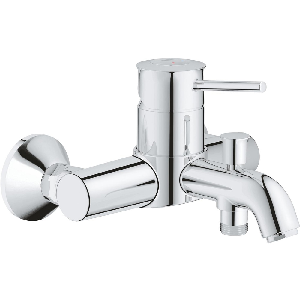 Baterie cada-dus GROHE BauClassic 32865000, aparenta, alama, crom