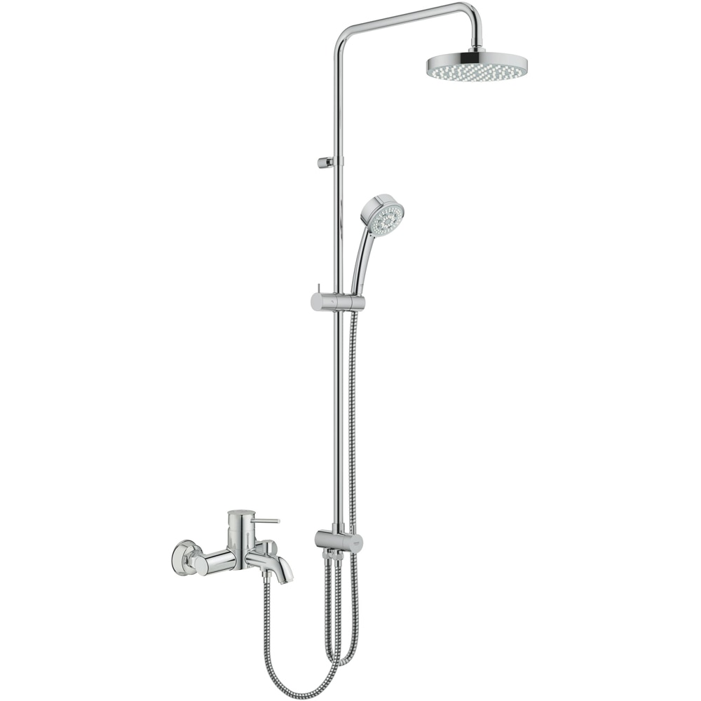 Baterie cada-dus GROHE BauClassic 32865000, aparenta, alama, crom