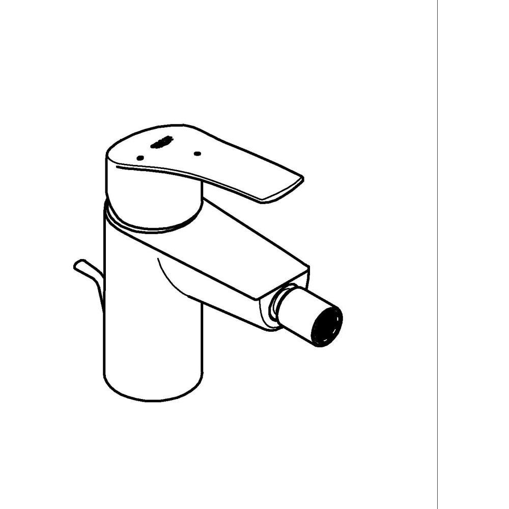 Baterie bideu GROHE Eurosmart 32928003, alama, crom