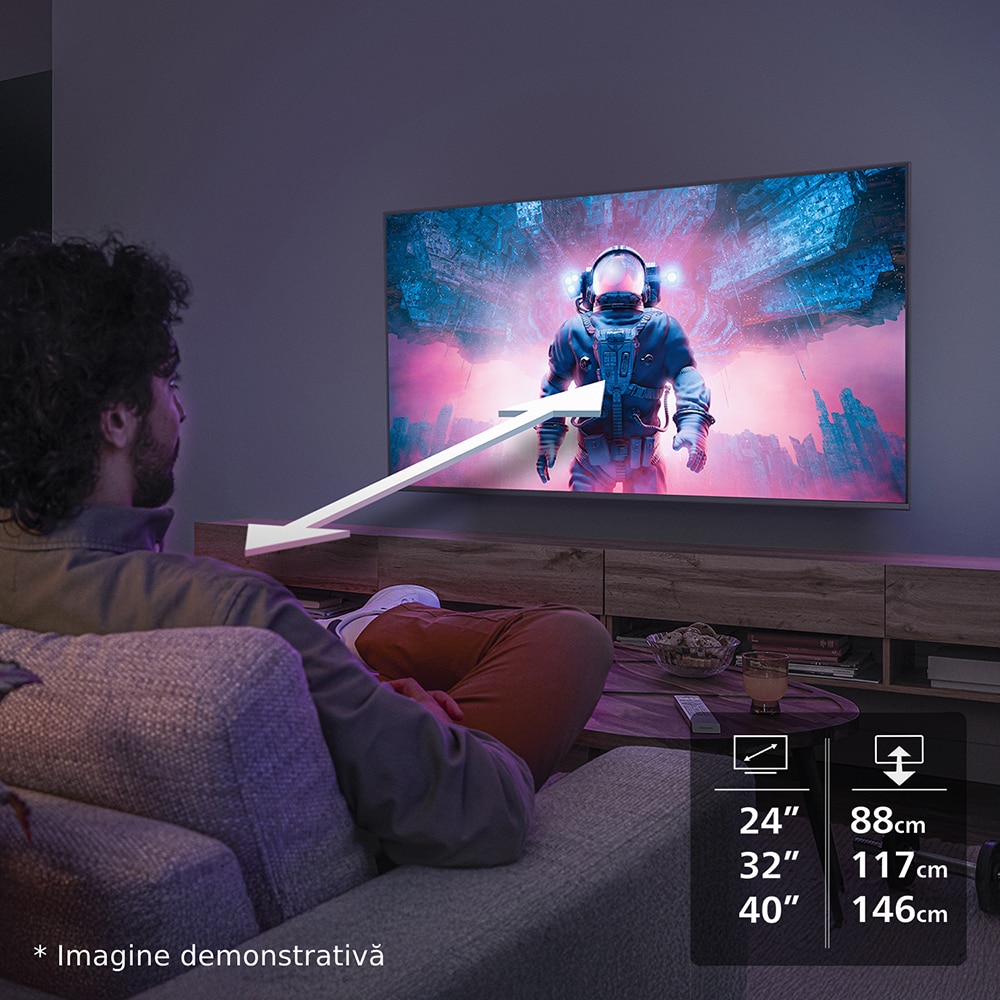 Televizor LED Smart PHILIPS 32PHS6000, HD, HDR10, 80cm