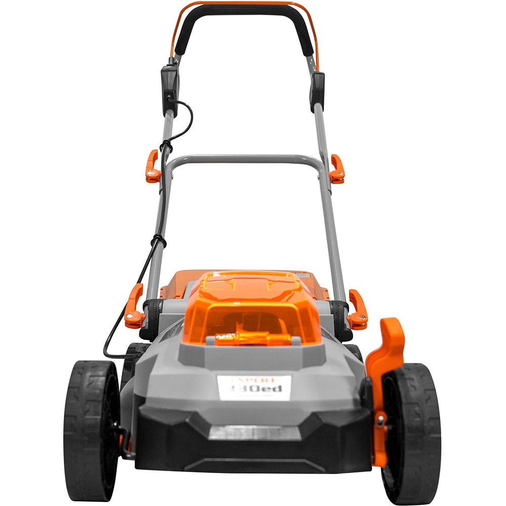 Masina de tuns iarba pe acumulator RURIS 330ED, Electrica, latime taiere 33cm, cos 30l, portocaliu