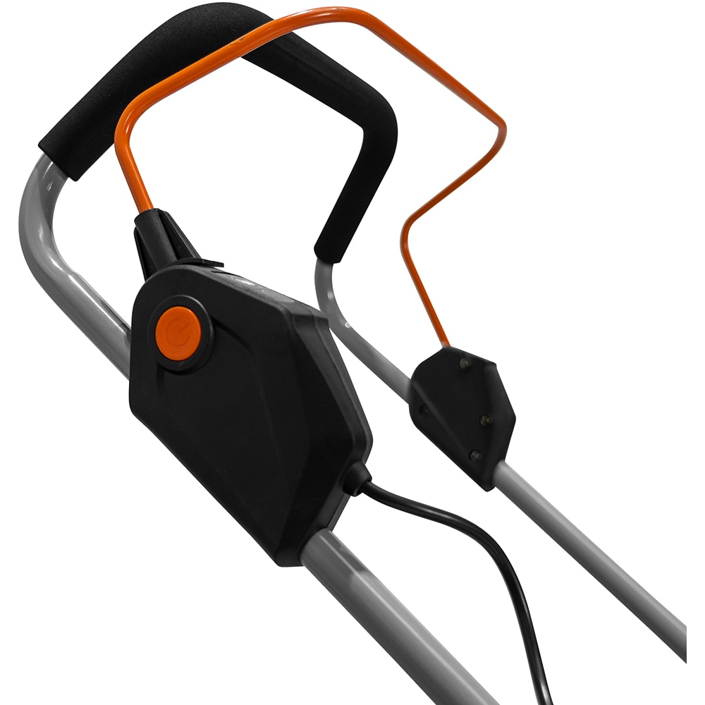 Masina de tuns iarba pe acumulator RURIS 330ED, Electrica, latime taiere 33cm, cos 30l, portocaliu