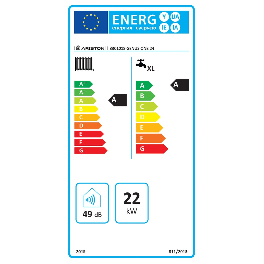 Centrala termica pe gaz in condensare ARISTON Genus One, 24kW, Kit de evacuare inclus