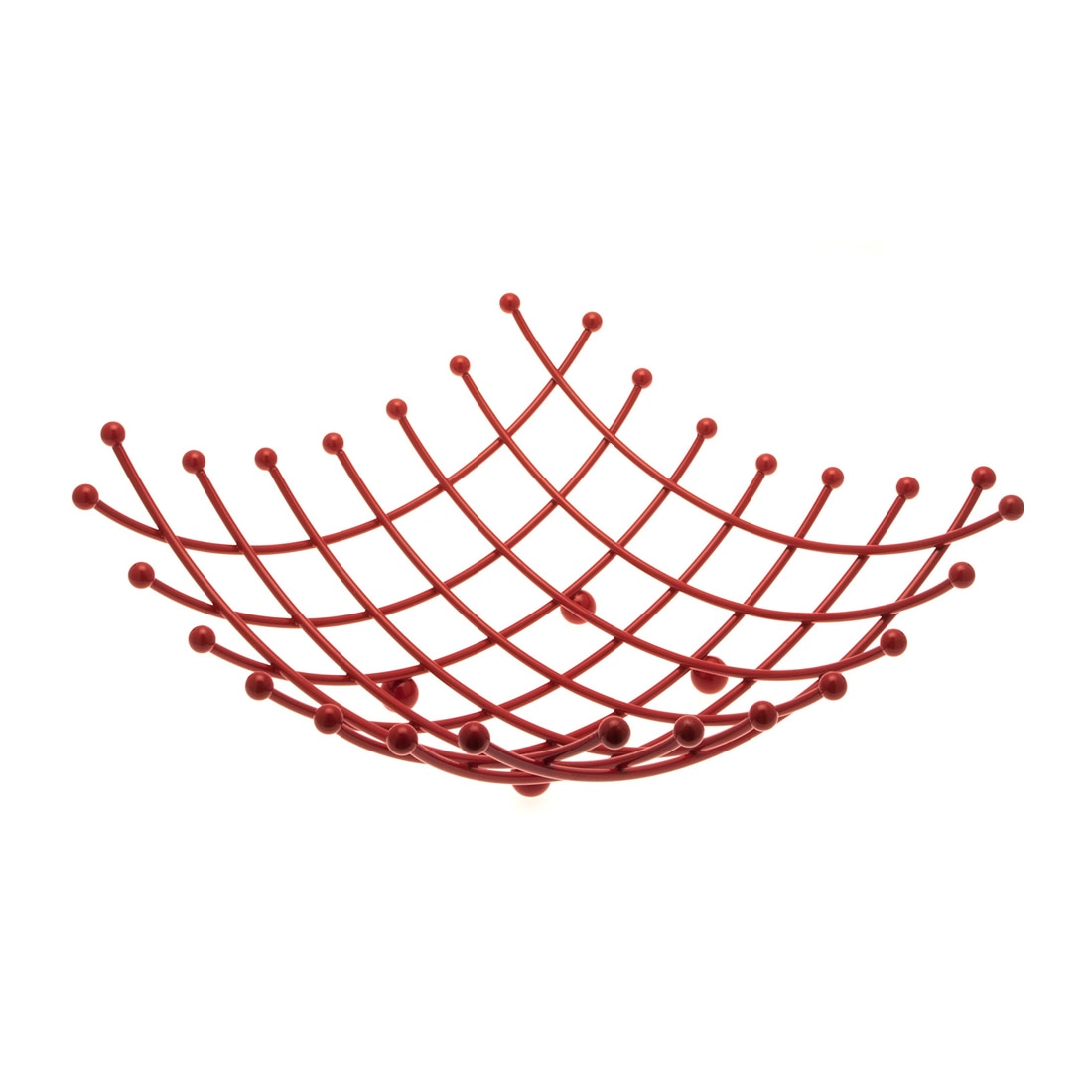 Cos metal rosu pentru fructe  Frandis