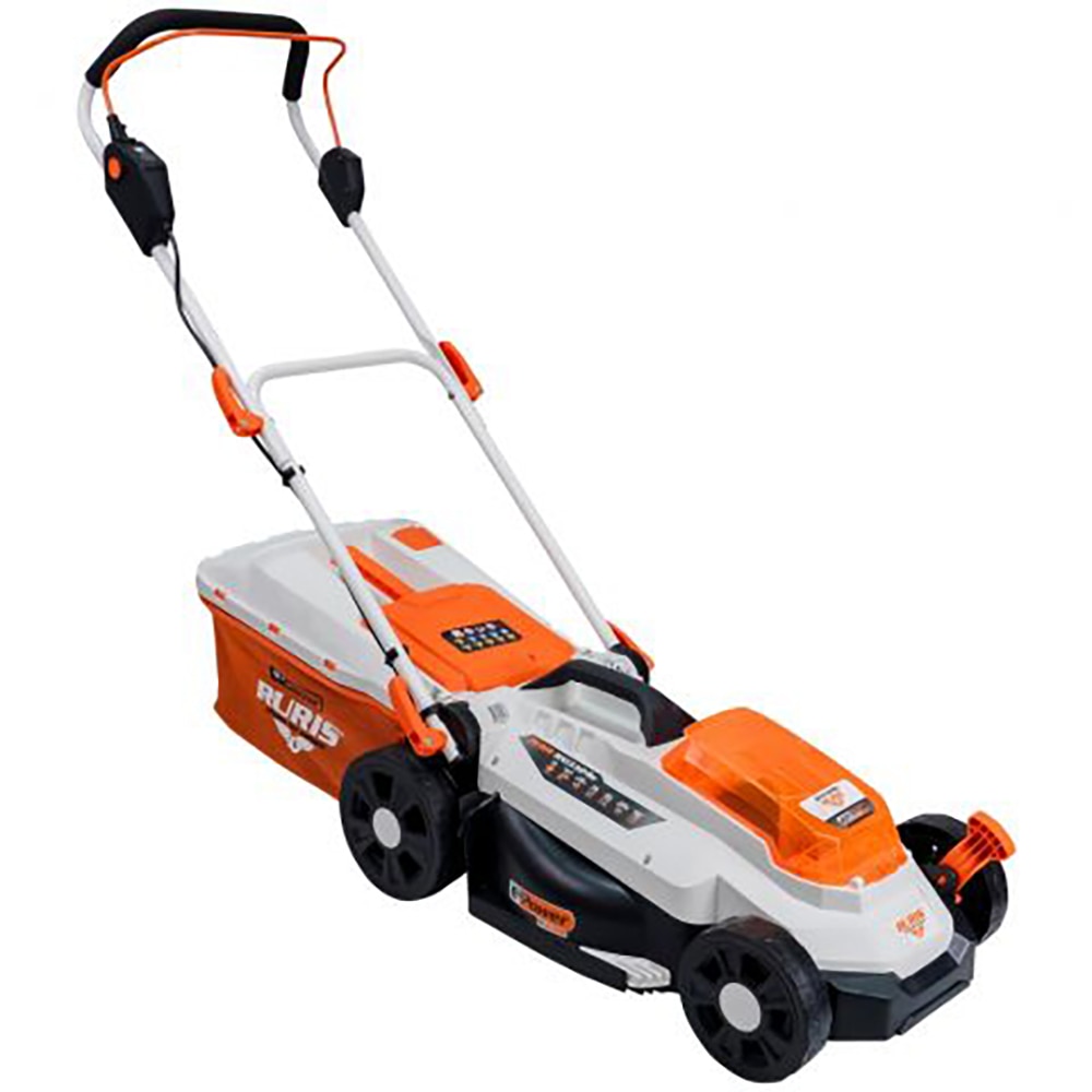 Masina de tuns iarba RURIS RXI3324E, fara acumulator, latime taiere 33 cm, cos 30L, portocaliu