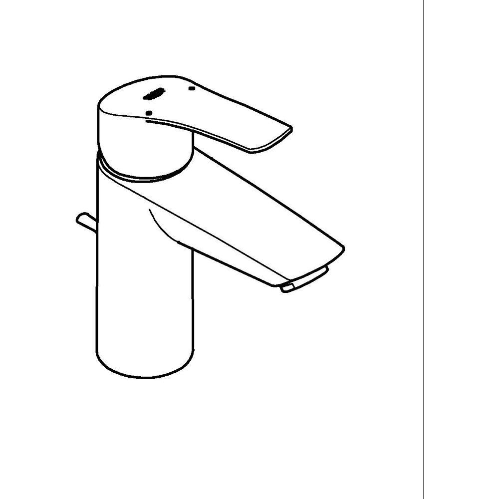 Baterie lavoar GROHE Eurosmart 332652433 , alama, negru