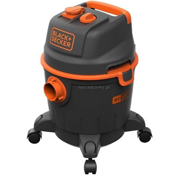 Aspirator umed/uscat BLACK&DECKER BXVC20PTE, 20l, 1200W, 87dB, negru-portocaliu