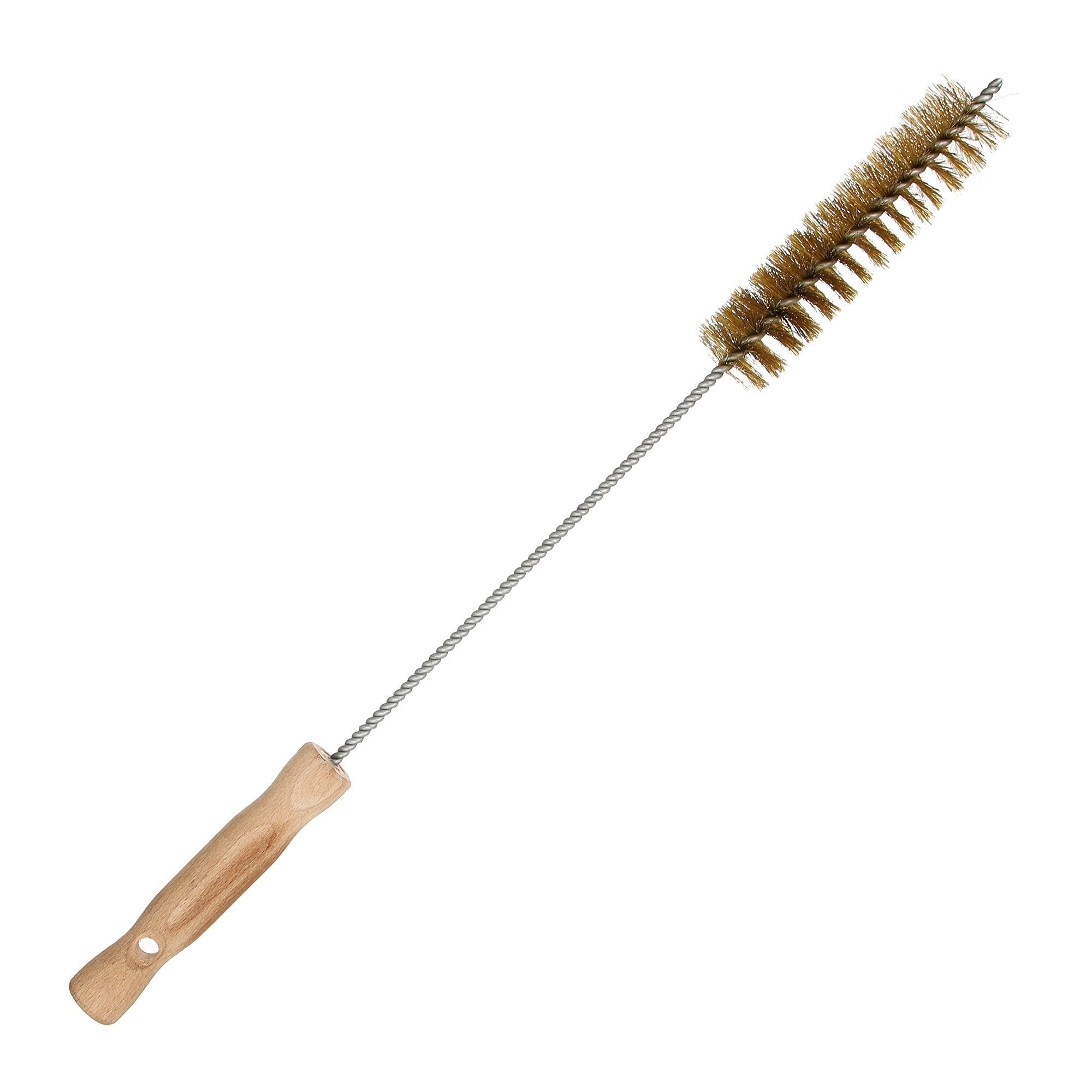 Perie curatare tevi si cosuri sobe, maner lemn, 60 cm, 4 cm