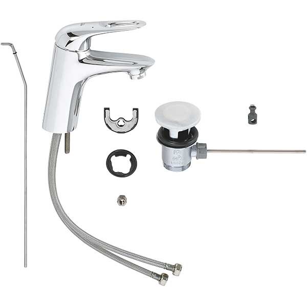 Baterie lavoar GROHE EuroStyle 33558003, marimea S, metal, crom
