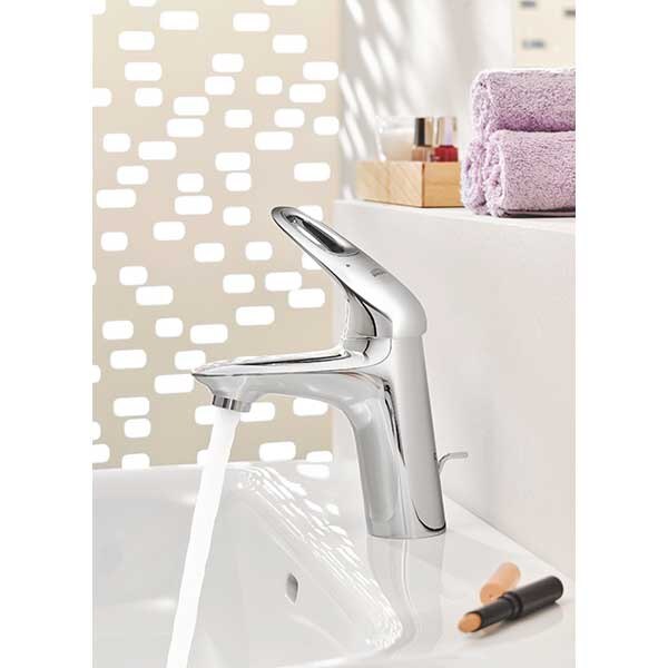 Baterie lavoar GROHE EuroStyle 33558003, marimea S, metal, crom