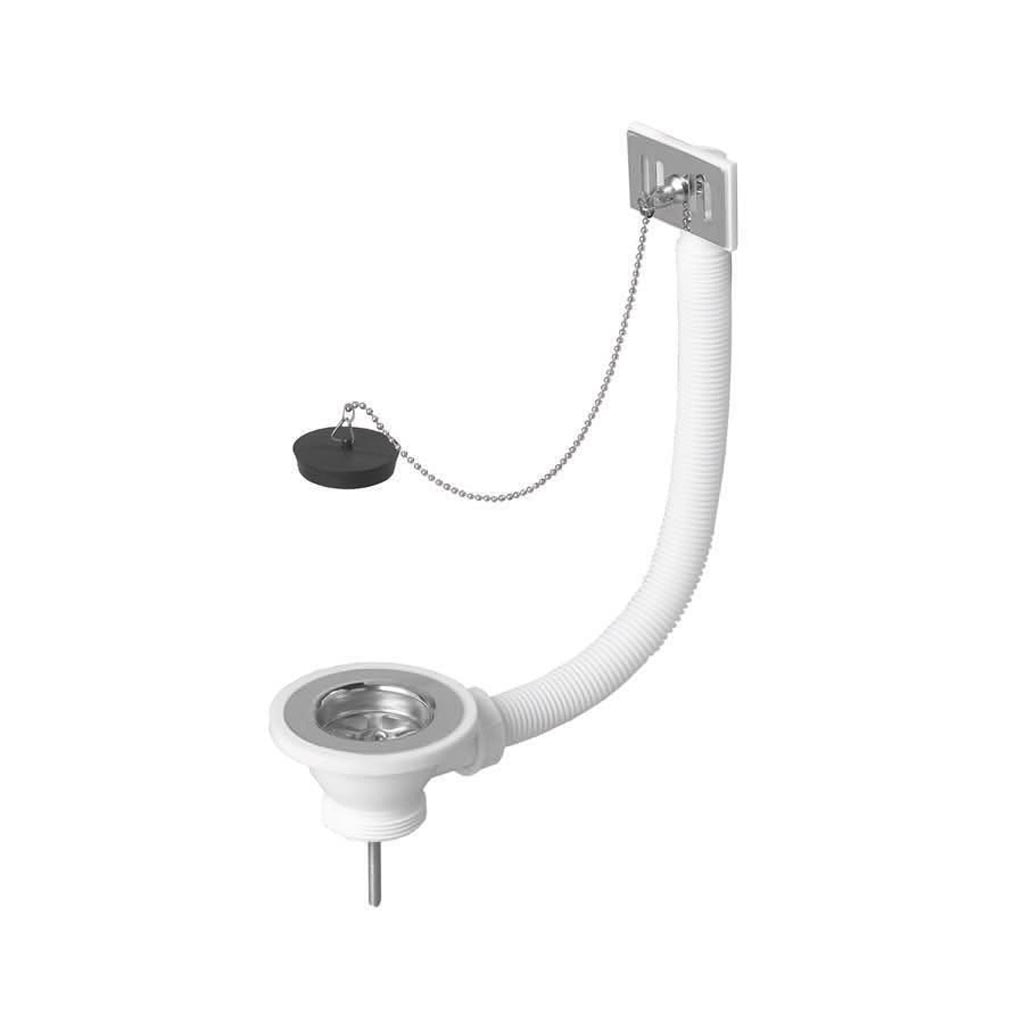 Ventil sifon cu preaplin si dop, diametru 47 mm, racord 1; 1/2