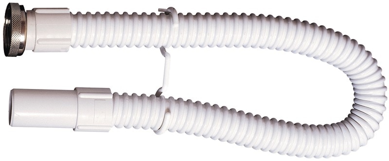 Racord lavoar flexibil Wirquin SP1200, PVC, piulita metalica, 70 cm, D 32mm, 1 1/4", alb