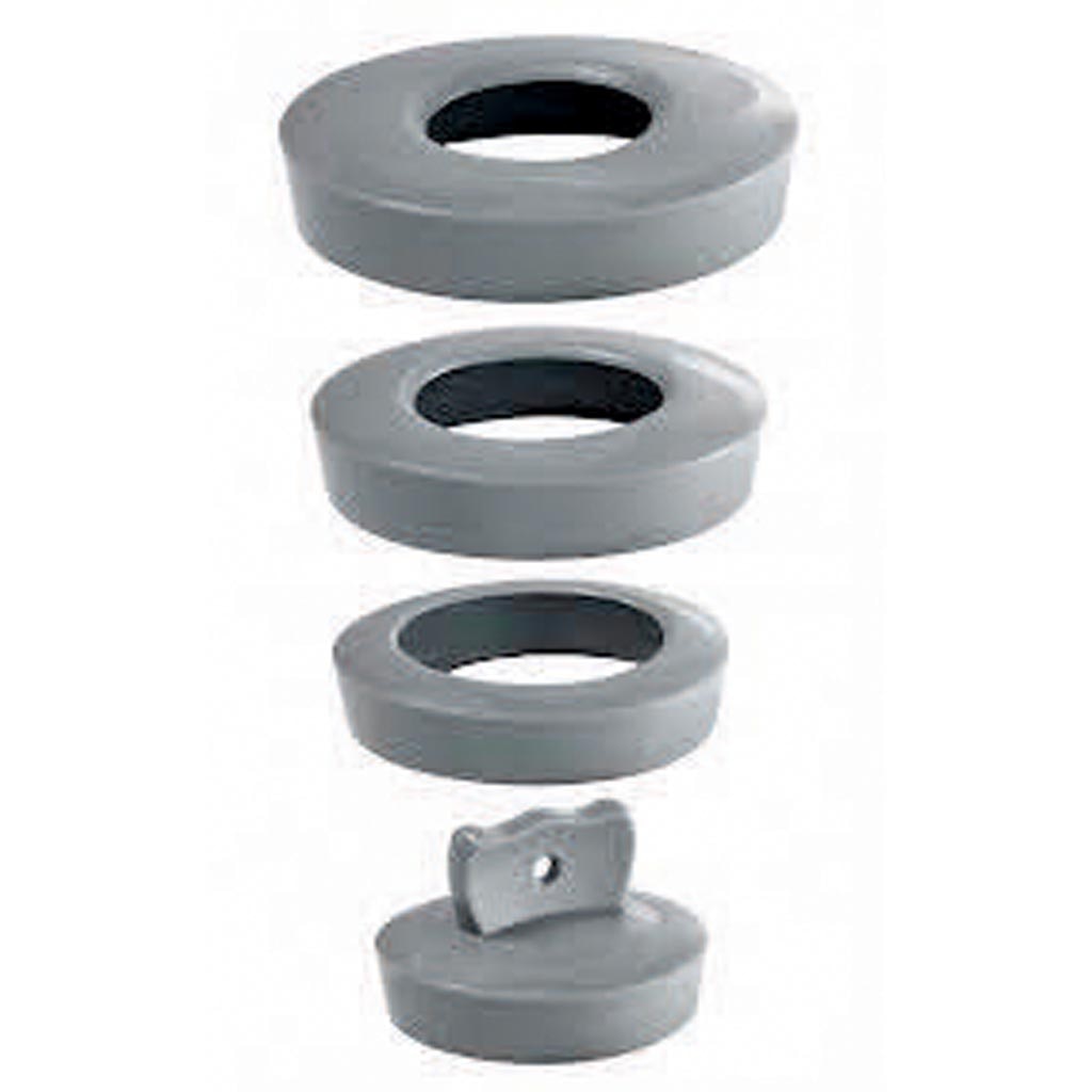 Dop cada-lavoar universal, PVC, gri  Wirquin