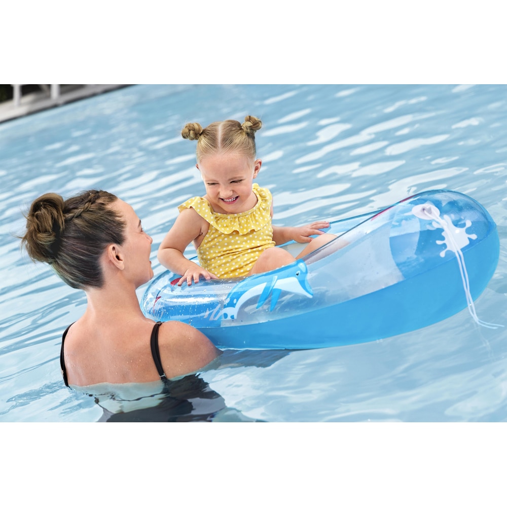 Barca gonflabila BESTWAY, 3-6 ani, 102x69 cm, capacitate maxima 45 kg, albastru