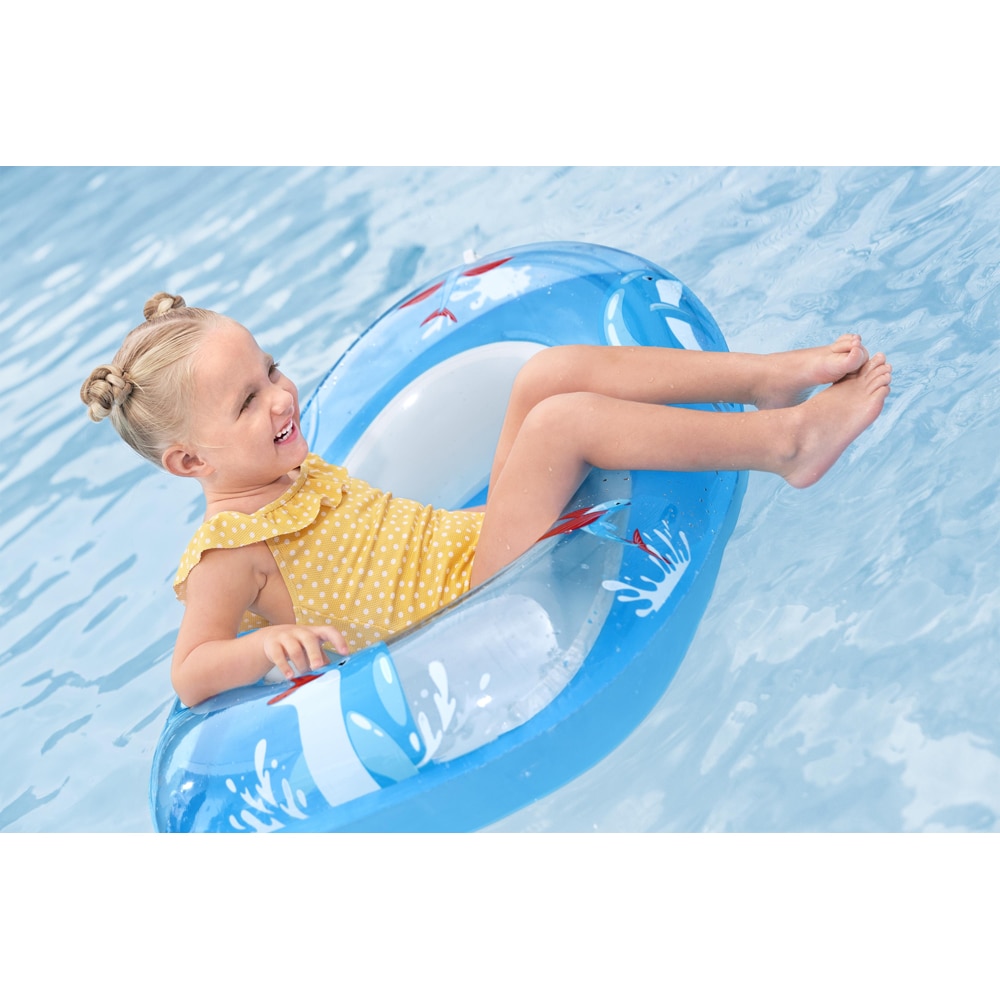 Barca gonflabila BESTWAY, 3-6 ani, 102x69 cm, capacitate maxima 45 kg, albastru