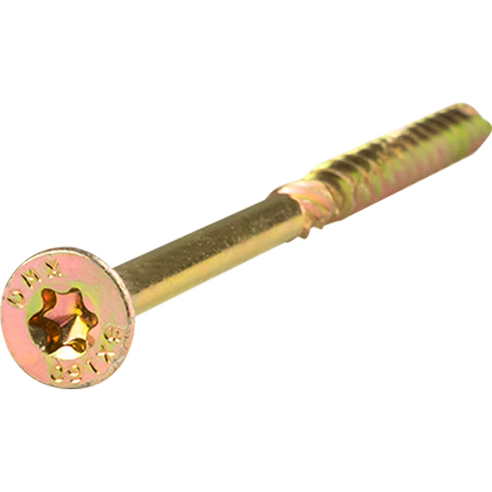 Surub lemn DOMAX, torx, otel, 8 x 160mm, 4 buc/cutie, galben