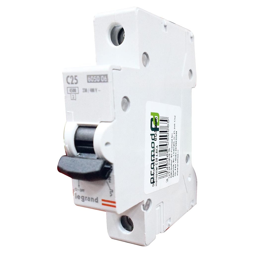 Disjunctor electric bipolar 6 A, 4.5 kA, 230 - 400 V • Legrand