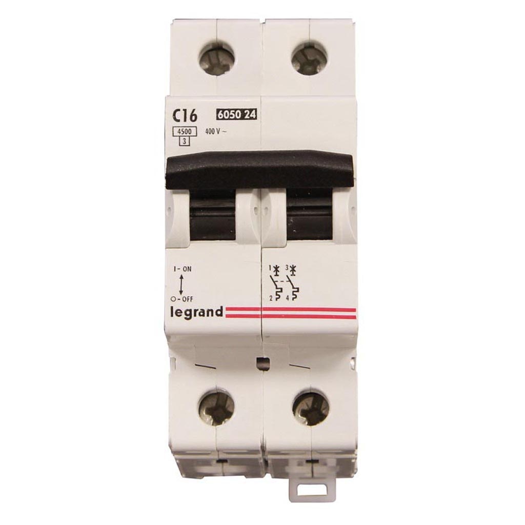 Legrand Disjunctor 16A 2P 3,6 cm x 8,2 cm x 6,5 cm