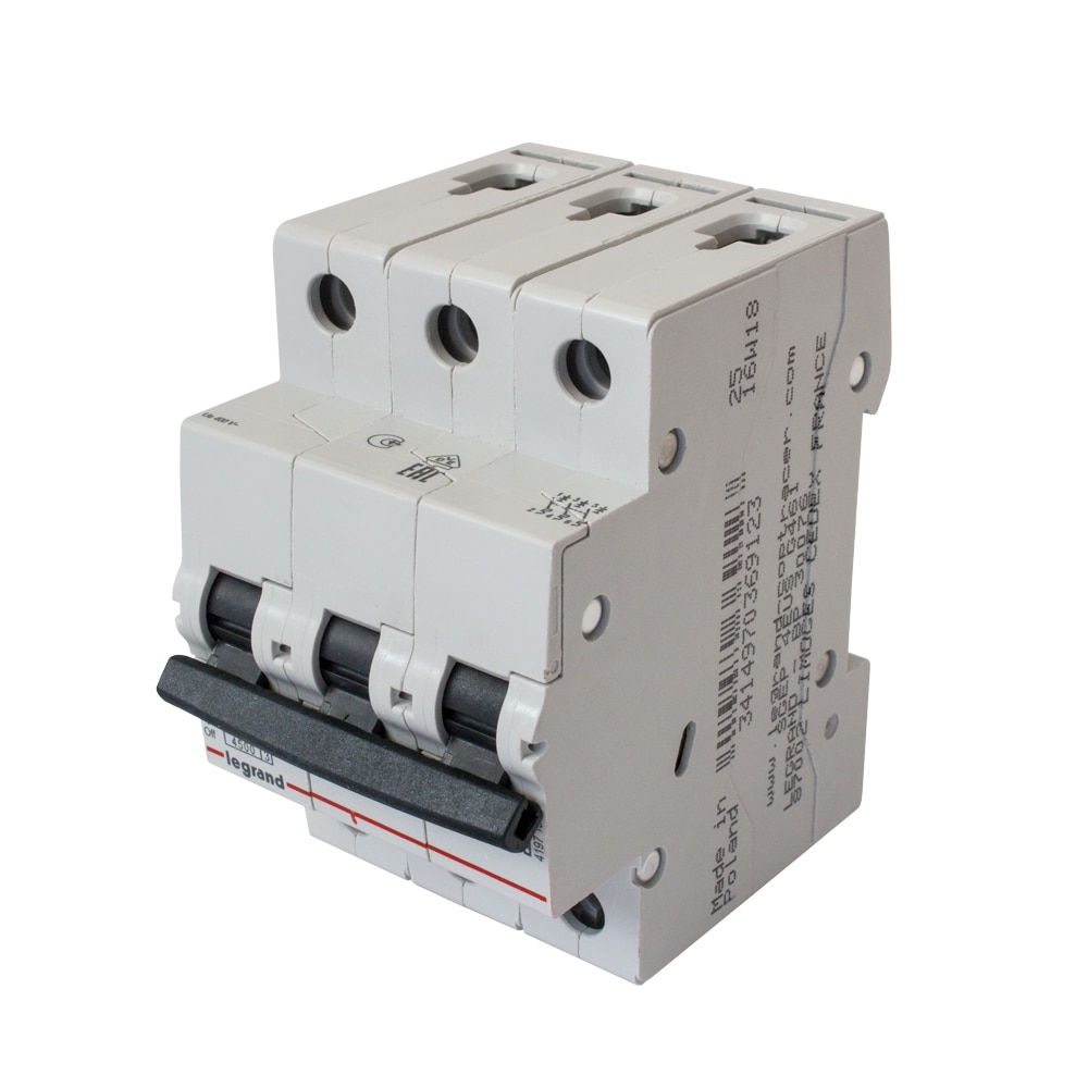 Disjunctor electric tripolar 50 A, 3p, 4.5 kA  Legrand