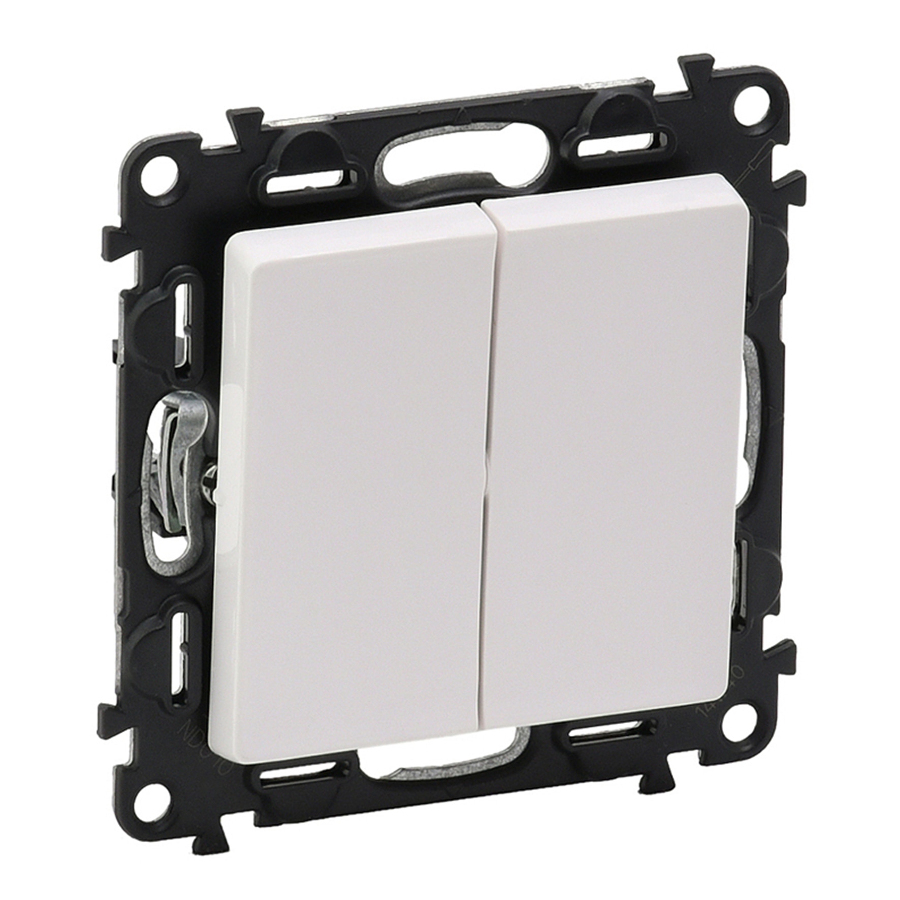 Valena comutator alb 10A 250v fara rama