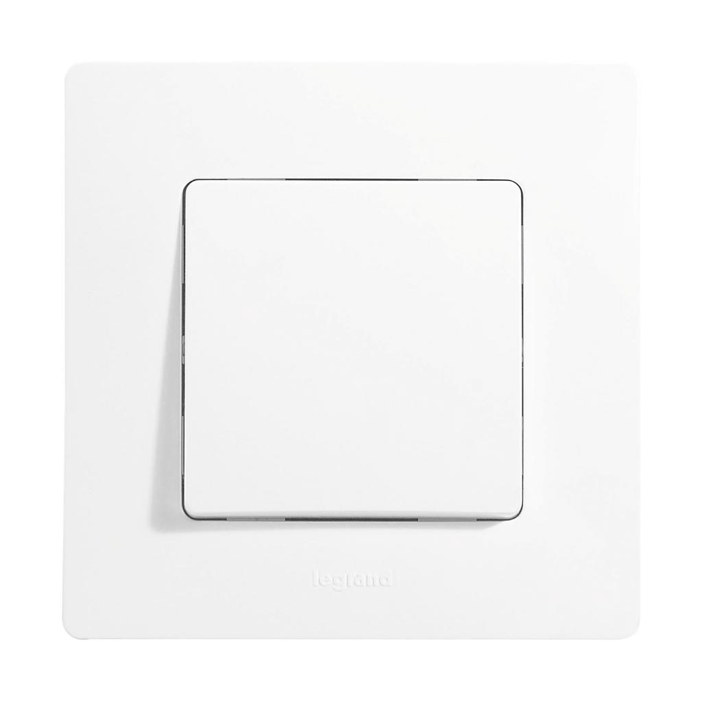 Intrerupator, 10 A, 220 V, alb  Legrand Niloe