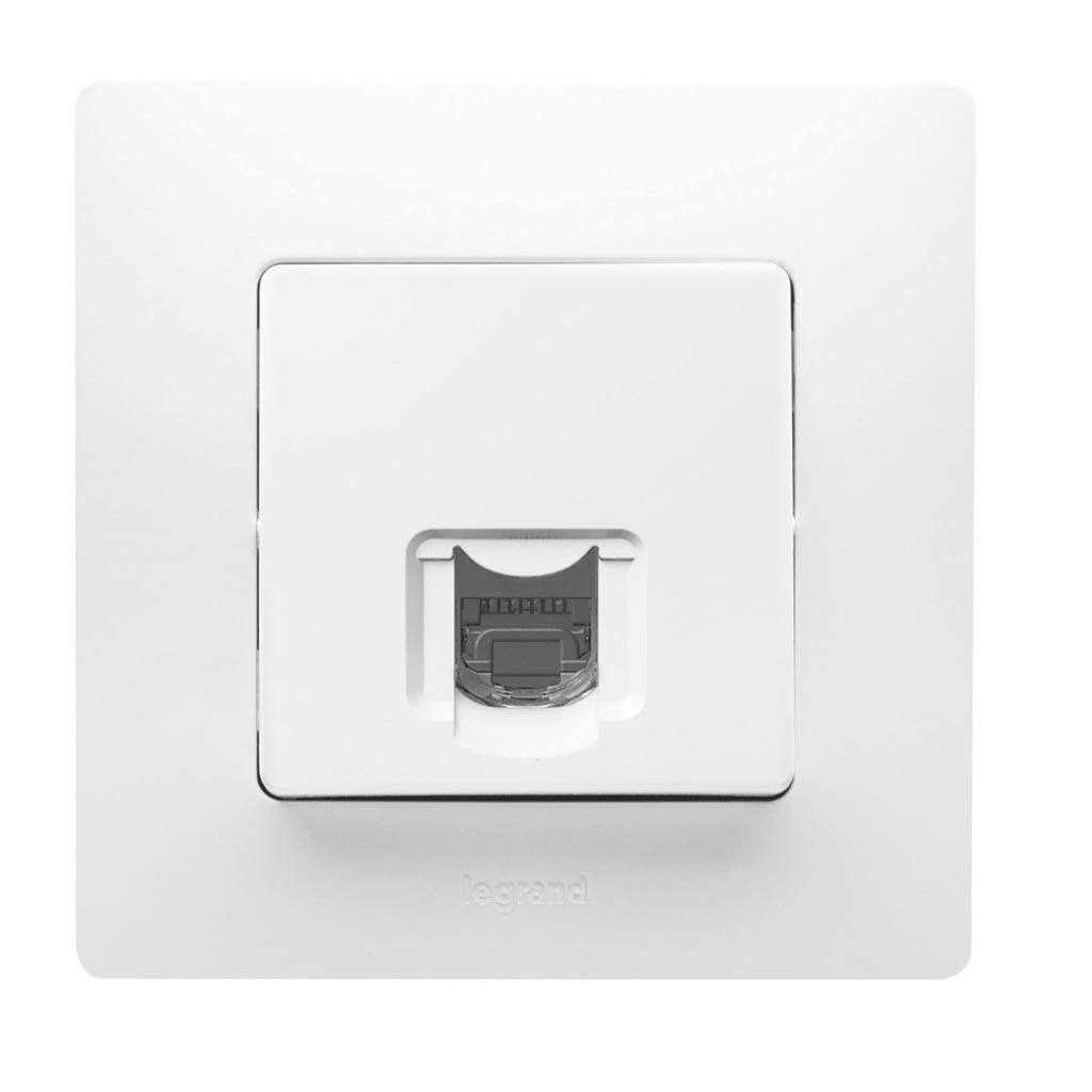 Priza internet LEGRAND Niloe 396444, RJ45 Cat5 UTP, alb