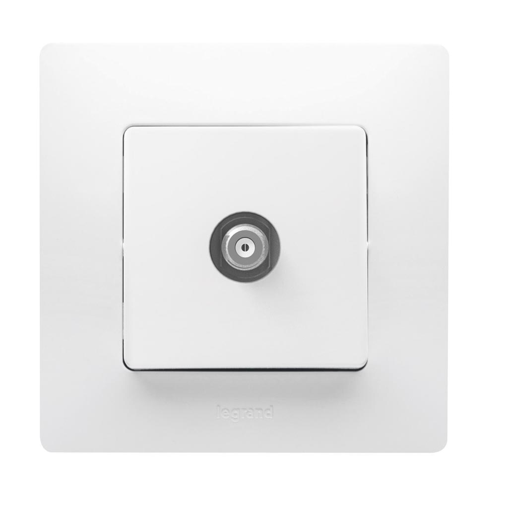 Priza TV NILOE ST incastrat model tata, alba   Legrand