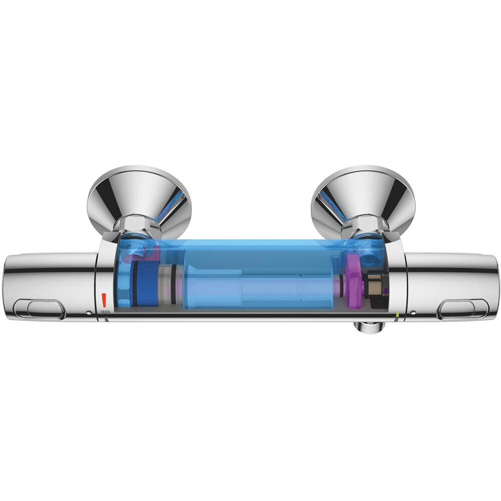 Baterie dus GROHE Precision Trend 34229002, aparenta, termostat, alama, crom