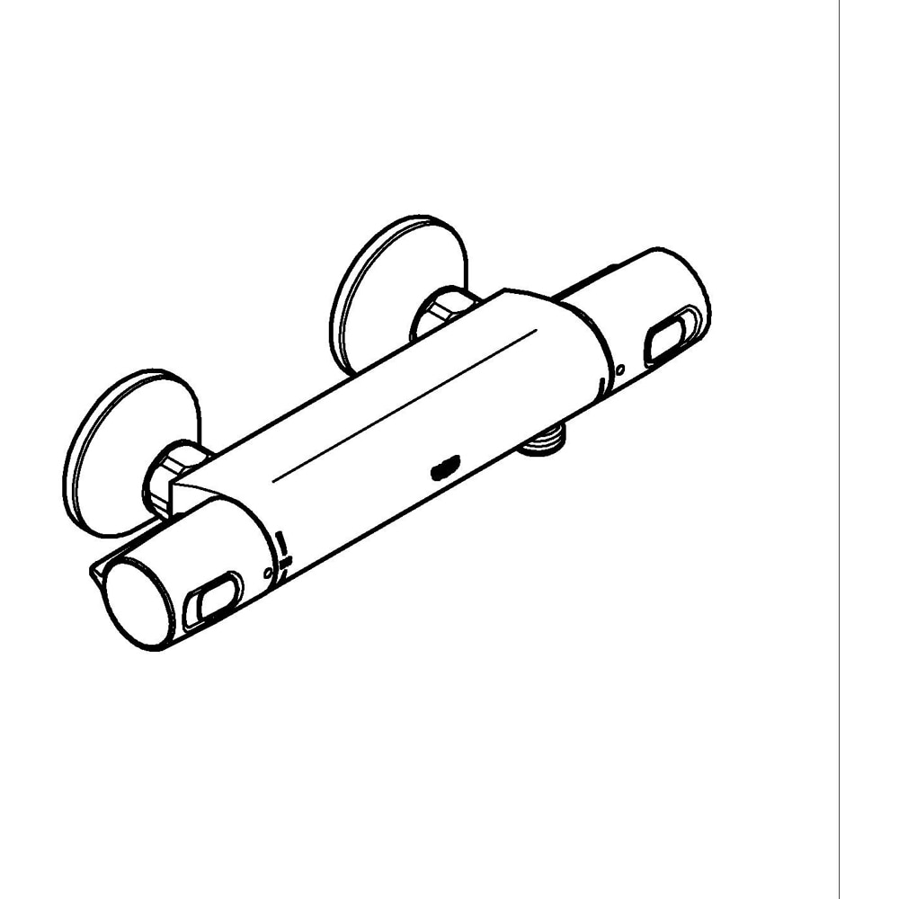 Baterie dus GROHE Precision Trend 34229002, aparenta, termostat, alama, crom