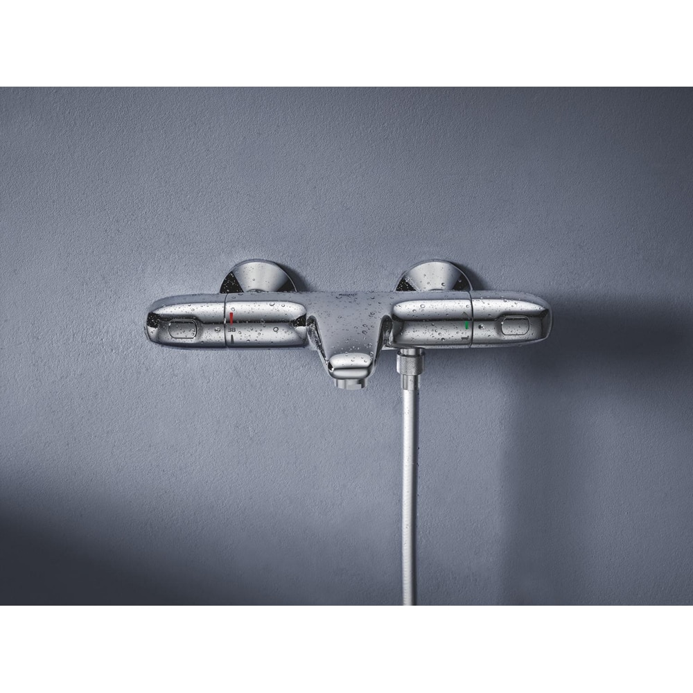 Baterie cada-dus GROHE Grohtherm 1000 34816003, aparenta, termostat, alama, crom