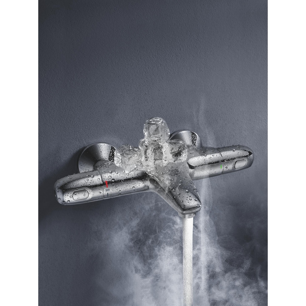 Baterie cada-dus GROHE Grohtherm 1000 34816003, aparenta, termostat, alama, crom