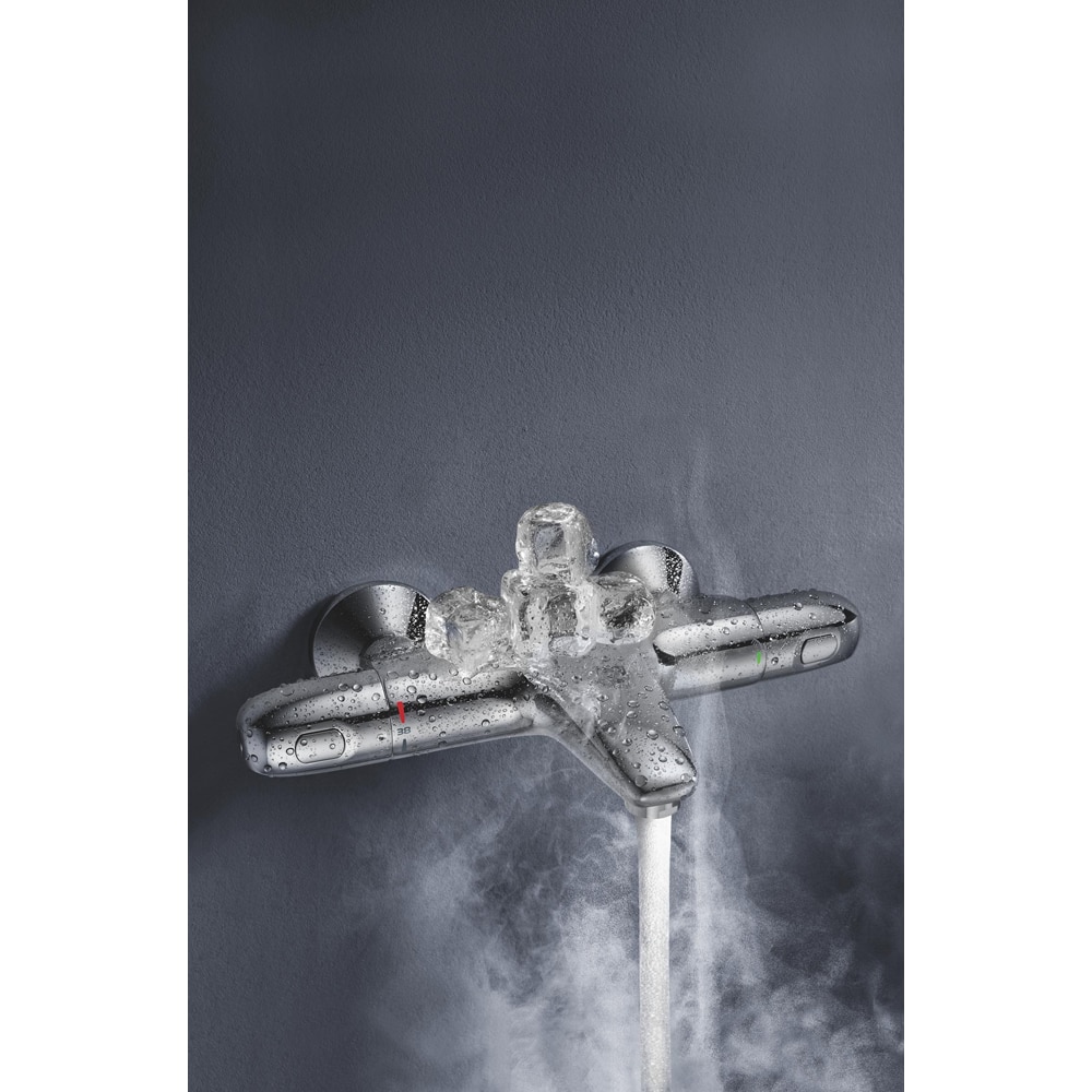 Baterie cada-dus GROHE Grohtherm 1000 34816003, aparenta, termostat, alama, crom