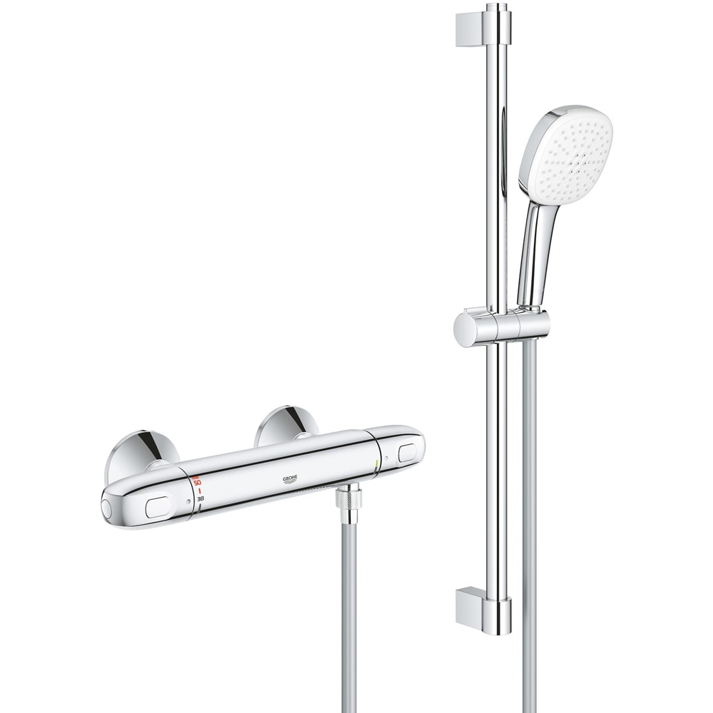 Baterie dus GROHE Grohtherm 1000 34825002, aparenta, termostat, alama, crom