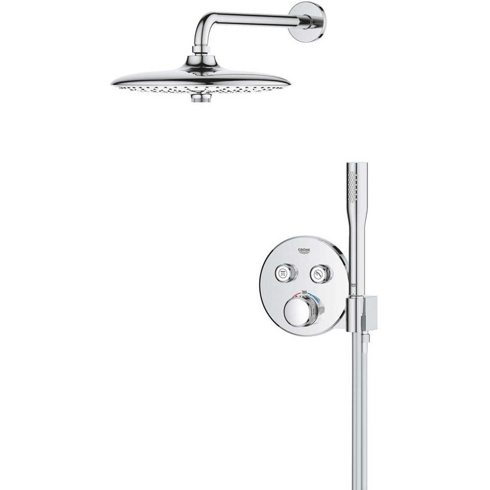 Sistem dus GROHE Grohtherm SmartControl 34867000, incastrat, termostat, 3 functii, crom