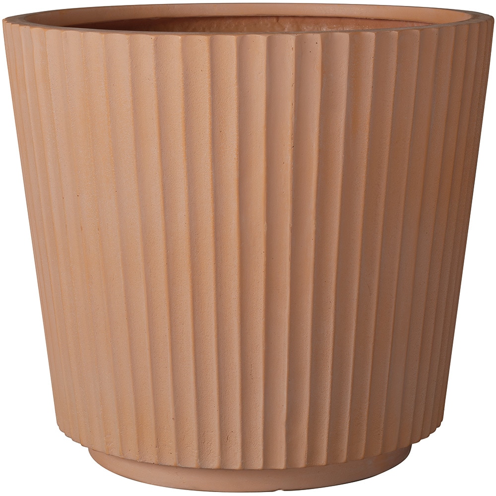 Ghiveci plante DEROMA Cono Link, D38 cm, fibre sintetice, maro teracota