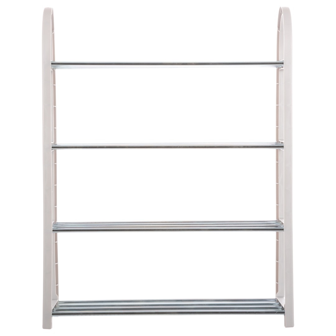 Pantofar gri, 8 perechi, plastic, 65 x 50.5 x 19 cm  Five