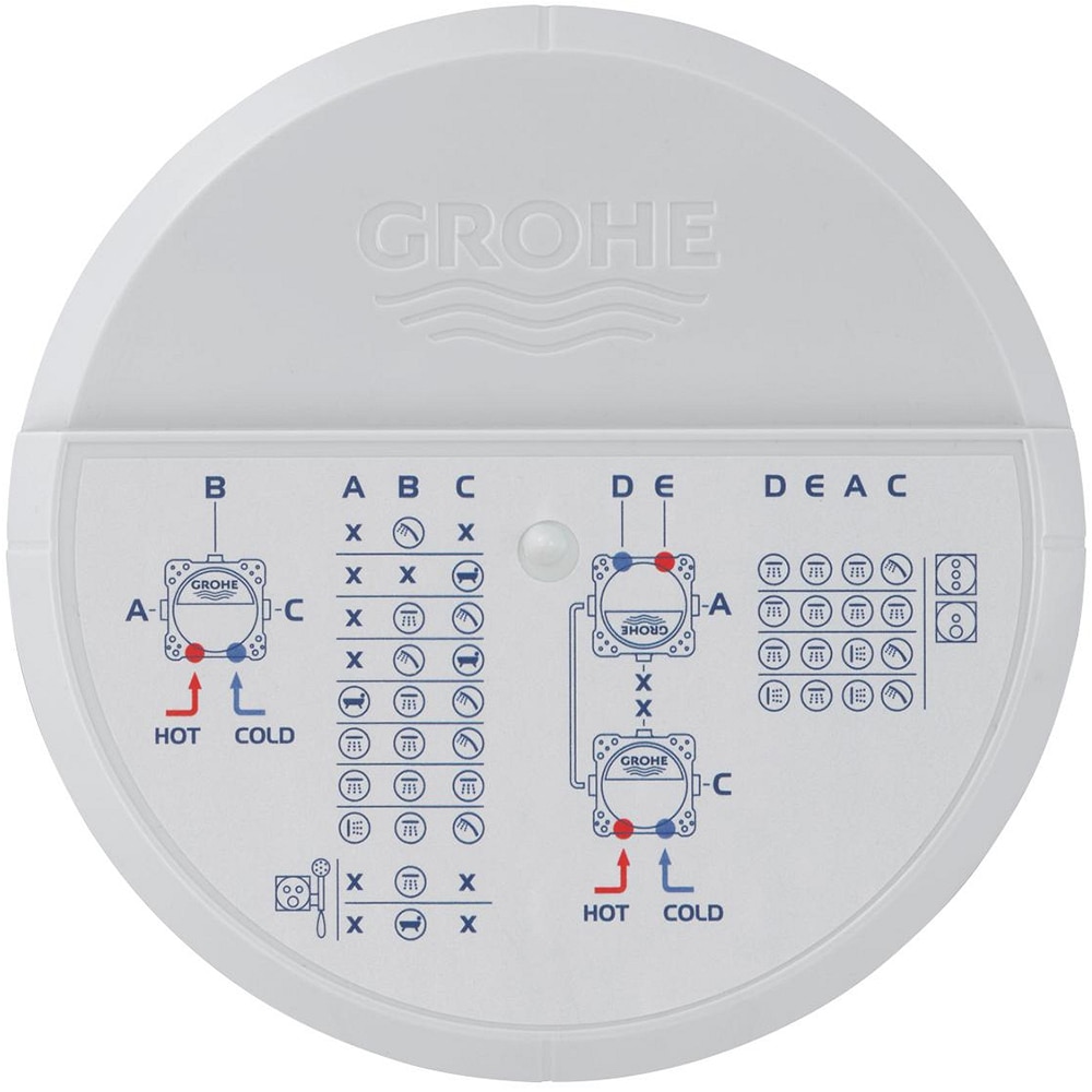 Set incastrat universal GROHE Rapido SmartBox 35604000, 1/2", pentru baterii si sisteme de dus incastrate