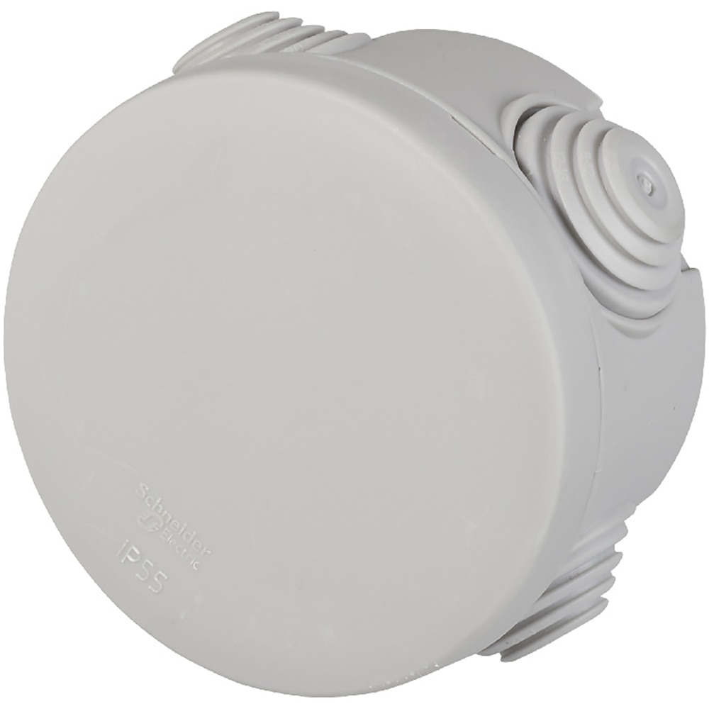 Doza derivatie SCHNEIDER ELECTRIC, aparenta, D65 x 40mm, alb