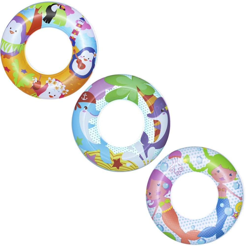 Colac de inot gonflabil BESTWAY, 51 cm, 3-6 ani, cu desene, 1 buc