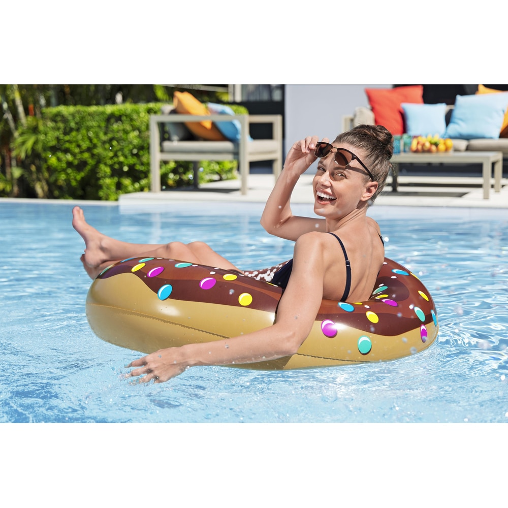 Colac de inot gonflabil BESTWAY, 107 cm, 12 ani+, capacitate maxima 100 kg, model gogoasa, 1 buc