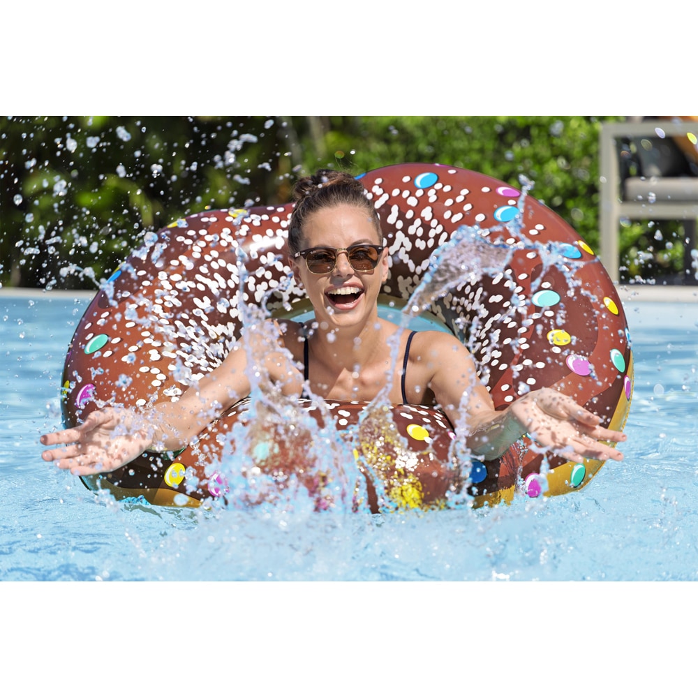 Colac de inot gonflabil BESTWAY, 107 cm, 12 ani+, capacitate maxima 100 kg, model gogoasa, 1 buc