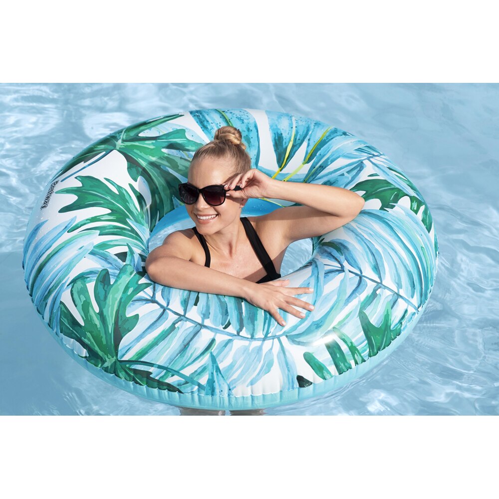 Colac de inot gonflabil BESTWAY, 119 cm, 12 ani+, model tropical, 1 buc