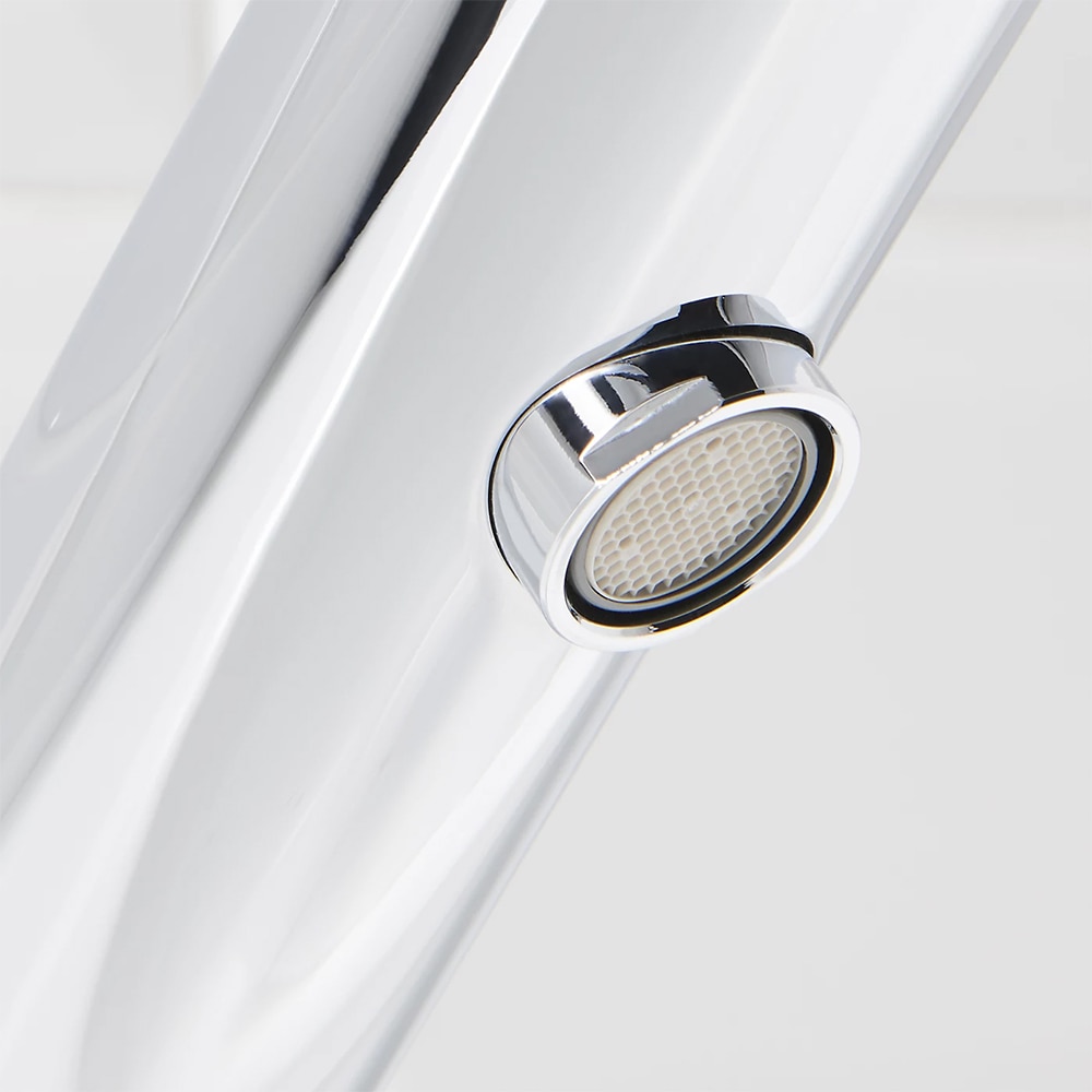 Baterie lavoar GOODHOME Nyasa, metal, argintiu