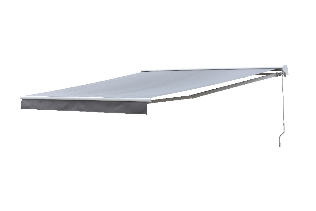 Copertina retractabila manuala multicolor, cadru aluminiu, 380 x 300 cm • Blooma